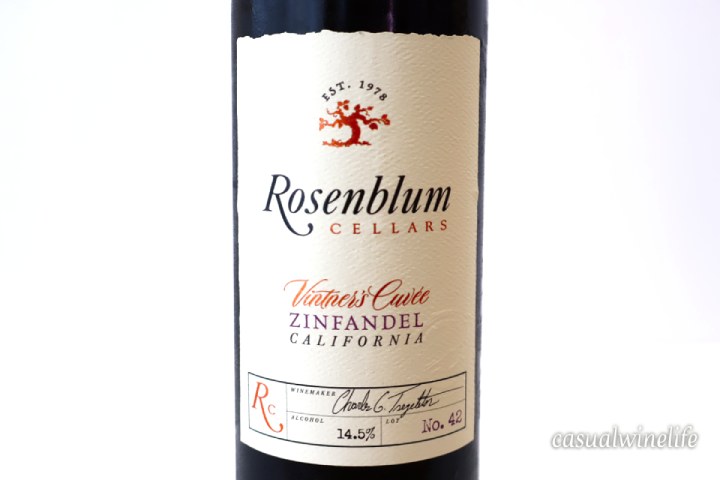 カルディ,kaldi,ローゼンブラム,ロット42,Rosenblum,Rosenblum Vintners ZINFANDEL,赤ワイン,ジンファンデル,アメリカ,カリフォルニアワイン,おすすめ,レビュー,味,感想,口コミ,ワインブログ,カジュアルワイン生活