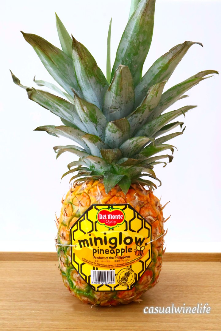 ミニグローパイナップル,ハニーグローパイン,デルモンテ,Del Monte,高糖度,パイン,パイナップル,特徴,季節,時期,旬,食べ方,切り方,値段,美味しい,どこで 買える,おすすめ,レビュー,感想,口コミ,ワインブログ,カジュアルワイン生活