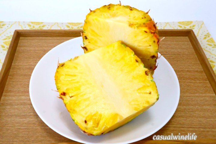 ミニグローパイナップル,ハニーグローパイン,デルモンテ,Del Monte,高糖度,パイン,パイナップル,特徴,季節,時期,旬,食べ方,切り方,値段,美味しい,どこで 買える,おすすめ,レビュー,感想,口コミ,ワインブログ,カジュアルワイン生活
